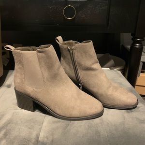 Taupe booties